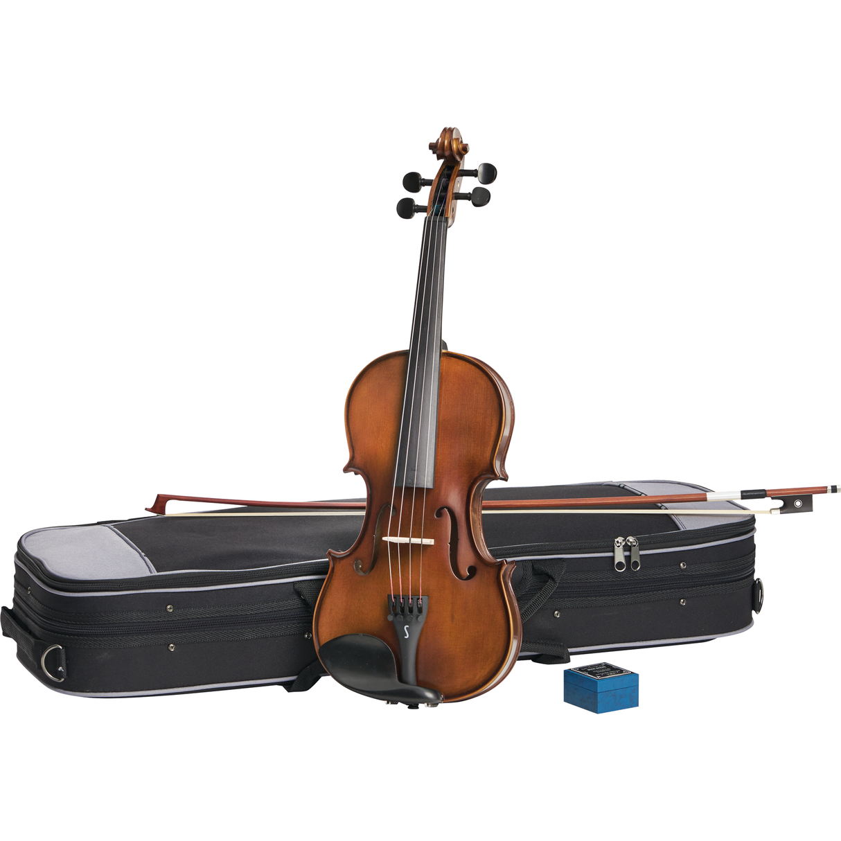 Stentor SR1542G 1/8 Graduate Violinset – handgefertigt, massiver Ahorn und Fichte, inkl. Bogen und Deluxe-Koffer