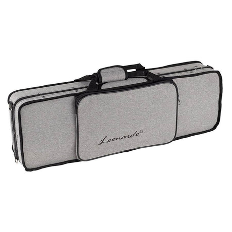 Leonardo LV-2018 viool set 1/8, massief, ebbenhouten fittings, Europees gevlamd esdoorn, incl. koffer en strijkstok