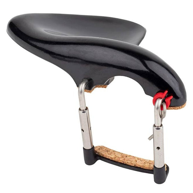 ELS CR-6044 chinrest bakelite Wendling model, 4/4-3/4, stainless steel clamps, antiallergical, made in German