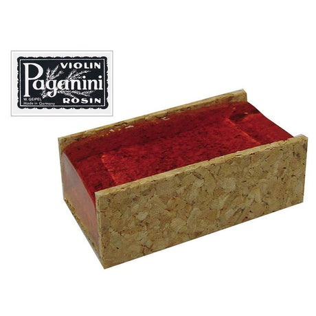 Geipel ROV-082 rosin for violin, clear, oblong, large, in cork
